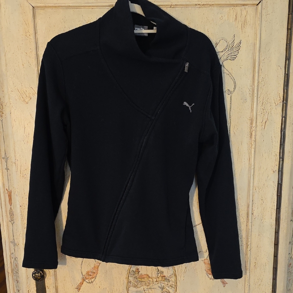Puma Women's Navy Cowl Neck Sweater